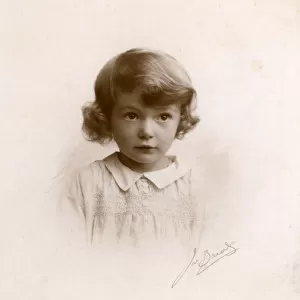 Studio portrait of little girl, circa 1930s