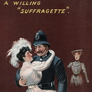 Suffragettes and a Policeman