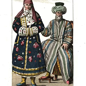 Tatars or Tartars in traditional costume