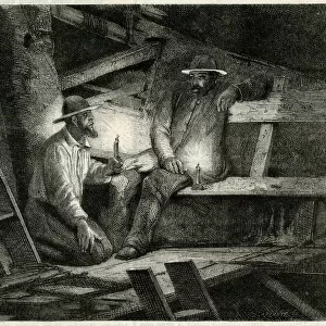 TIN MINERS RESTING / 1880