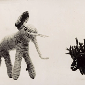 Toy Lion & Elephant