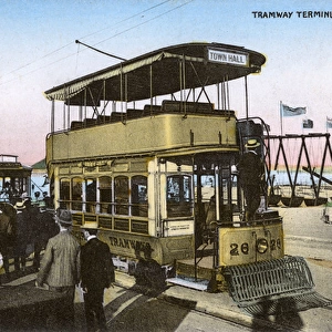 Tramway terminus, Durban, Natal Province, South Africa