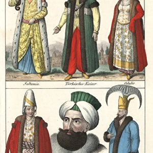 Turkish sultan, sultana, Chief Black Eunuch and harem guard