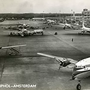 View of Schiphol Airport, Amsterdam, Holland