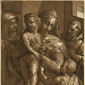 The Virgin, Child, and saints