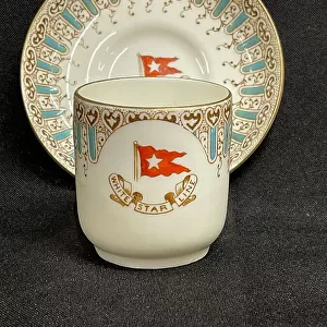 White Star Line, Stonier Wisteria demitasse cup and saucer