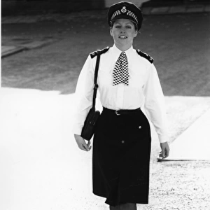 Woman police officer in updated uniform, London