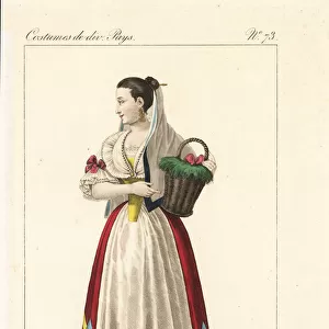 Woman of Valencia, Spain, 19th century
