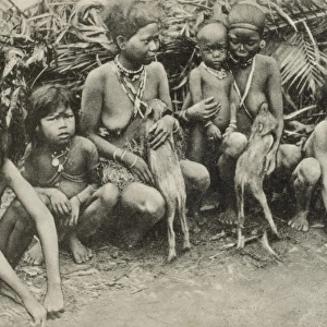 Women and Children of the Sakai Tribe, Malaysia