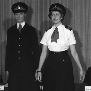 Two women police officers in updated uniform, London