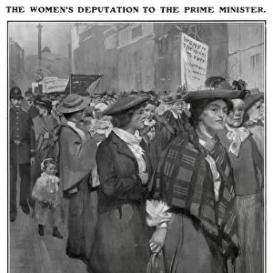 Womens deputation over the rights to vote 1905