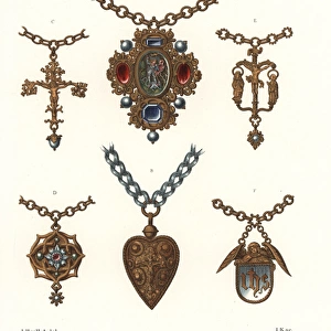 Womens jewelry, early 16th century