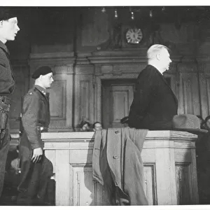 World War II Vikdun Quisling on trial, Oslo, Norway