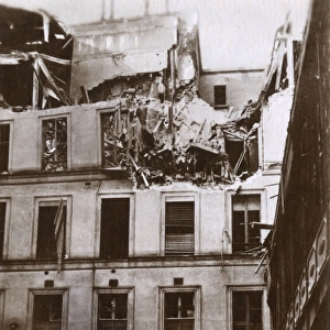 WW1 - Damage to Paris following an air raid by Gotha Bombers