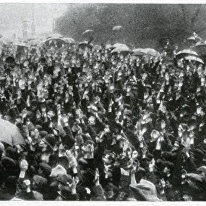 WW1 - Demonstrations in London in favour of Alien Internment