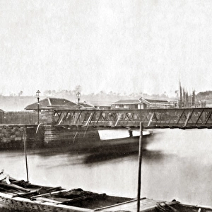 Yoshida iron bridge, Yokohama, Japan, 1870s
