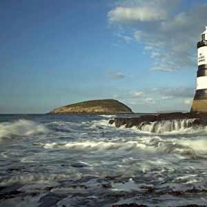 Penmon lighthouse and Puffin Island - August - Anglesey - North Wales - UK