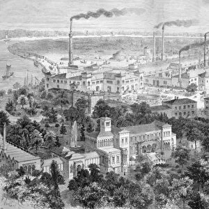 Borsigs factory at Moabit, 1880s