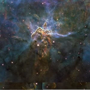 Carina Nebula features, HST image C013 / 5586