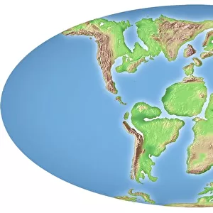 Continental drift, 100 million years ago