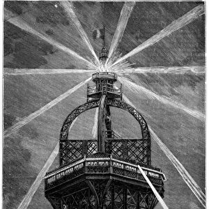 Eiffel Towers electric lamp, 1889