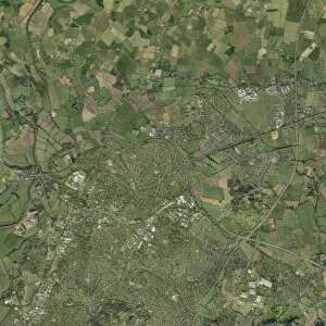 Gloucester and Cheltenham, aerial view