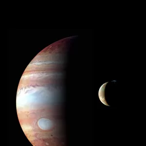 Jupiter and Io, New Horizons image