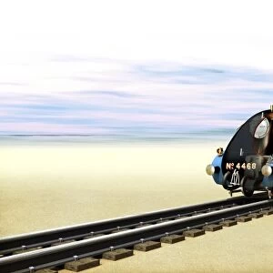 Mallard steam locomotive, artwork C016 / 3809