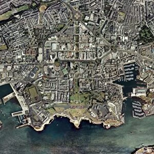Plymouth, UK, aerial image
