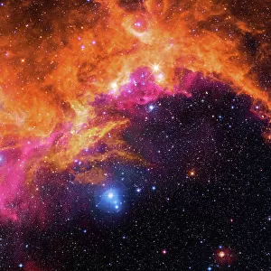 Seagull Nebula, composite image