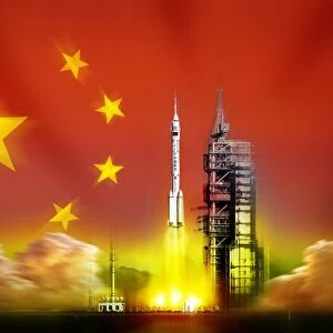 Shenzhou 5 launch, artwork C016 / 6392