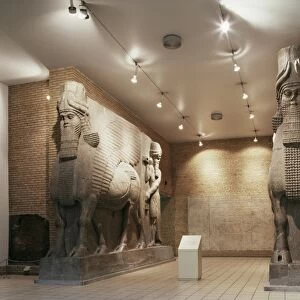 Assyrian winged bulls from Khorsabad, British Museum, London, England, United Kingdom