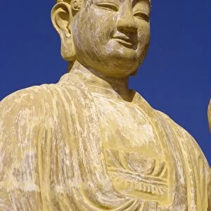 Close-up of the statue of the Buddha at Nhu Lai Temple