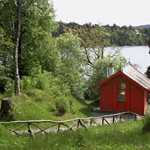 The composer Edvard Griegs cottage at Troldhaugen