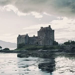 Eilean Donan castle, where Loch Duich, Loch Long and Loch Alsh meet in the western Highlands of Scotland, United Kingdom, Europe