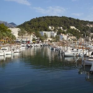 Harbour, Port de Soller, Mallorca (Majorca), Balearic Islands, Spain, Mediterranean