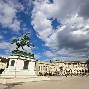 Heldenplatz, Hofburg, Neue Burg section, equestrian statue of Archduke Charles of Austria