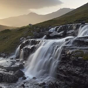 Heljardalsa waterfall in Saksunardalur valley near Saksun, Streymoy, Faroe Islands
