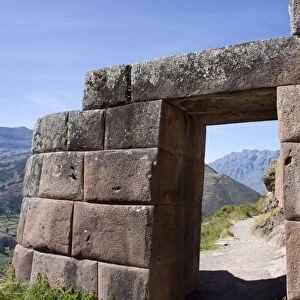 Inca ruins in the Sacred Valley, Pissac, Peru, South America