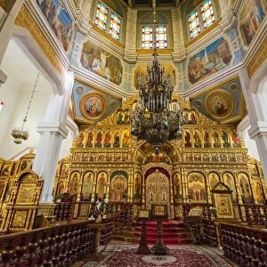 Interior, Ascension Cathedral (Zenkov Cathedral), Panfilov Park, Almaty, Kazakhstan