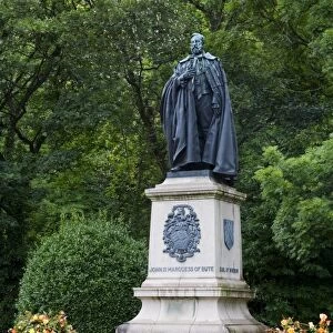John Marquess of Bute statue in Gorsedd Gardens in Cardiff City, Wales