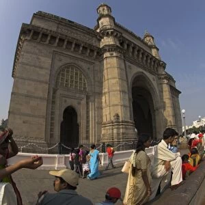 Local tourists near the Gateway of India