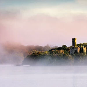 McDermotts Castle sits on Lough Key or Castle Island in County Roscommon