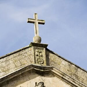 Detail of front of church of San Martin Pinario