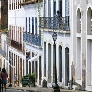 Old colonial houses, Sao Luis, UNESCO World Heritage Site, Maranhao, Brazil
