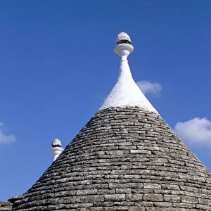 Old trulli houses with stone domed roof