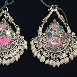 Ornate silver pendants from tribal area