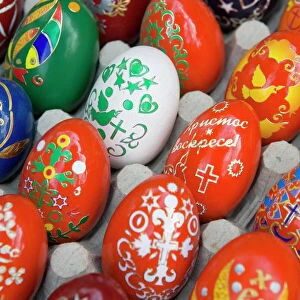 Painted eggs, Sofia, Bulgaria, Europe