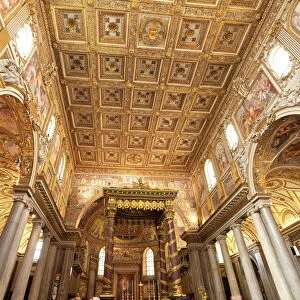 The Papal Basilica of Santa Maria Maggiore on the Esquiline Hill, Rome