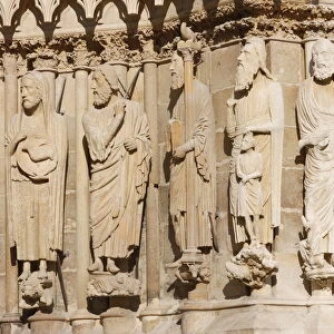Statues of Simon, John the Baptist, Isaiah, Moses, Abraham